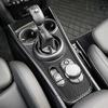 Carbon Fiber Car Accessories Gear Shift Panel Modified Interior Trim Cover Soft Sticker For Mini Cooper F60 Countryman 2017-