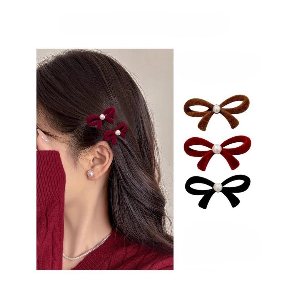 Women bow fabric hair clips suitable for daily use as hair accessories
