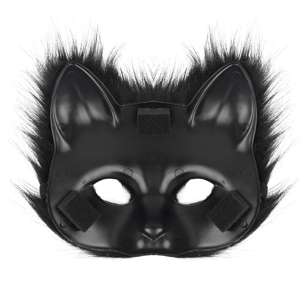 Handmade Halloween Fox Costume: Mask, Gloves & Plush Tail