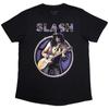 Slash Unisex Adult Purple Circle T-Shirt