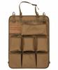 Kaoco Car Seat Back Pocket MOLLE Tactical Organizer Storage for Rear Tissue Small Item Hanging Type Forward Seats, Case, Holder, (Brown, Facing)