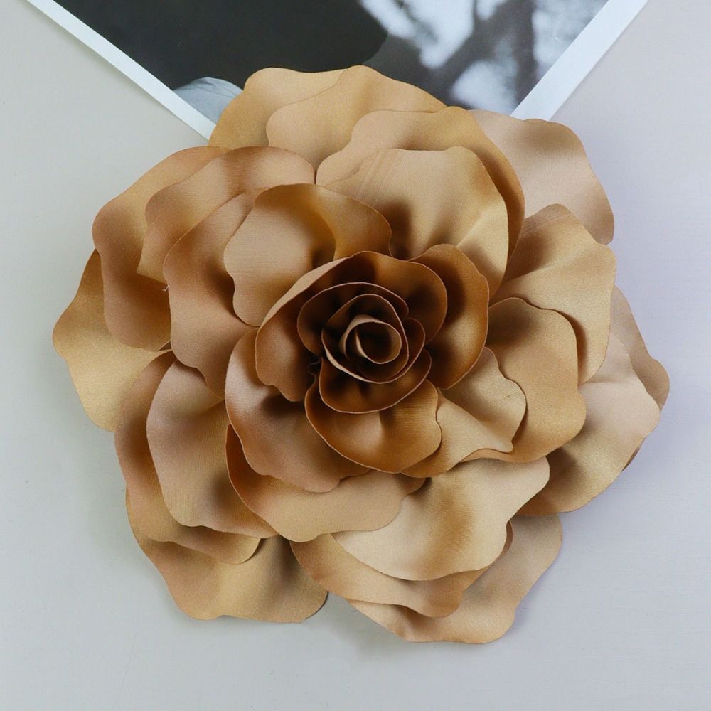 20cm Large Size Floral Brooch Cloth Art Handmade Dress Suit Corsage  Wedding Party Jewelry