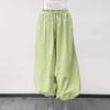 Spring and Autumn Women Casual High Waist Bloomers Long Pants Big Wide Leg Pants Women Clothes Trousers