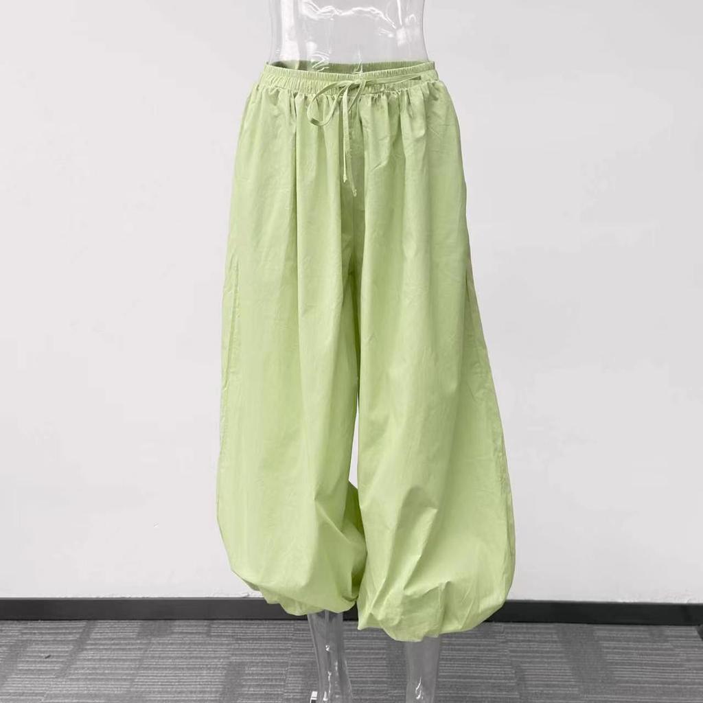 Spring and Autumn Women Casual High Waist Bloomers Long Pants Big Wide Leg Pants Women Clothes Trousers