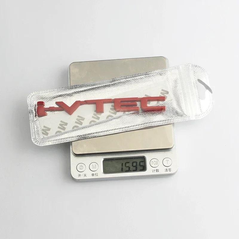3D Metal Letters I VTEC Logo Rear Trunk Tailgate Emblem Badge Sticker For Honda Civic Accord City Jazz CRV Insight Decals