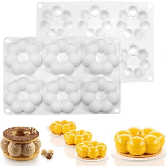 Mostsom 3D Silicone Molds Ball Shape Sphere,Baking Mold for Mousse Cake, Fondant Mold Silicone Mold for Baking Cakes, French Dessert Mold for Pastry