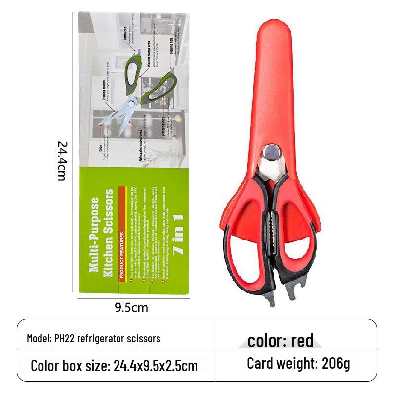 Multifunctional Stainless Steel Kitchen Scissors for Cutting Chicken Bones, Food Prep & More