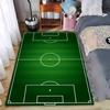Soccer Field Design Carpet for Kids Room and Bedroom Decor Suitable for Use As an Anti-slip for Living Room Bedroom Sofas