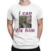 Astarion I Can Fix Him T Shirt for Men Cotton Vintage T-Shirts Crewneck Baldurs Gate Tee Shirt Short Sleeve Clothing Gift Idea