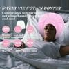 Silk Satin Bonnets for Women & Men - Elastic Wide Band Hair Wrap Cap for Curly Hair - Shower Cap for Sleeping ,Wig Tool