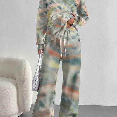 Vertigo European And American Autumn And Winter Casual Long-Sleeved Suit Women'S Hooded Sweater Trousers Two-Piece Set