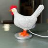 USB Charging Hen Laying Egg Statue Luminous Resin Chicken Lamp Simulation Chicken LED Lamp  Bedside