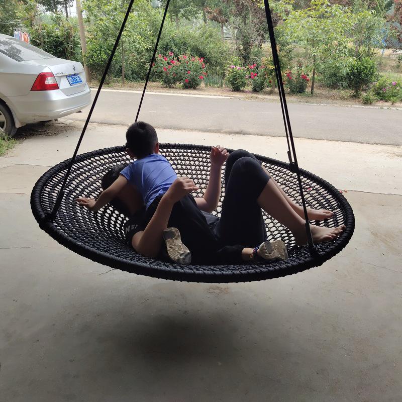 Children's Outdoor Round Bird's Nest Swing - Multi-person Playground Courtyard Swing
