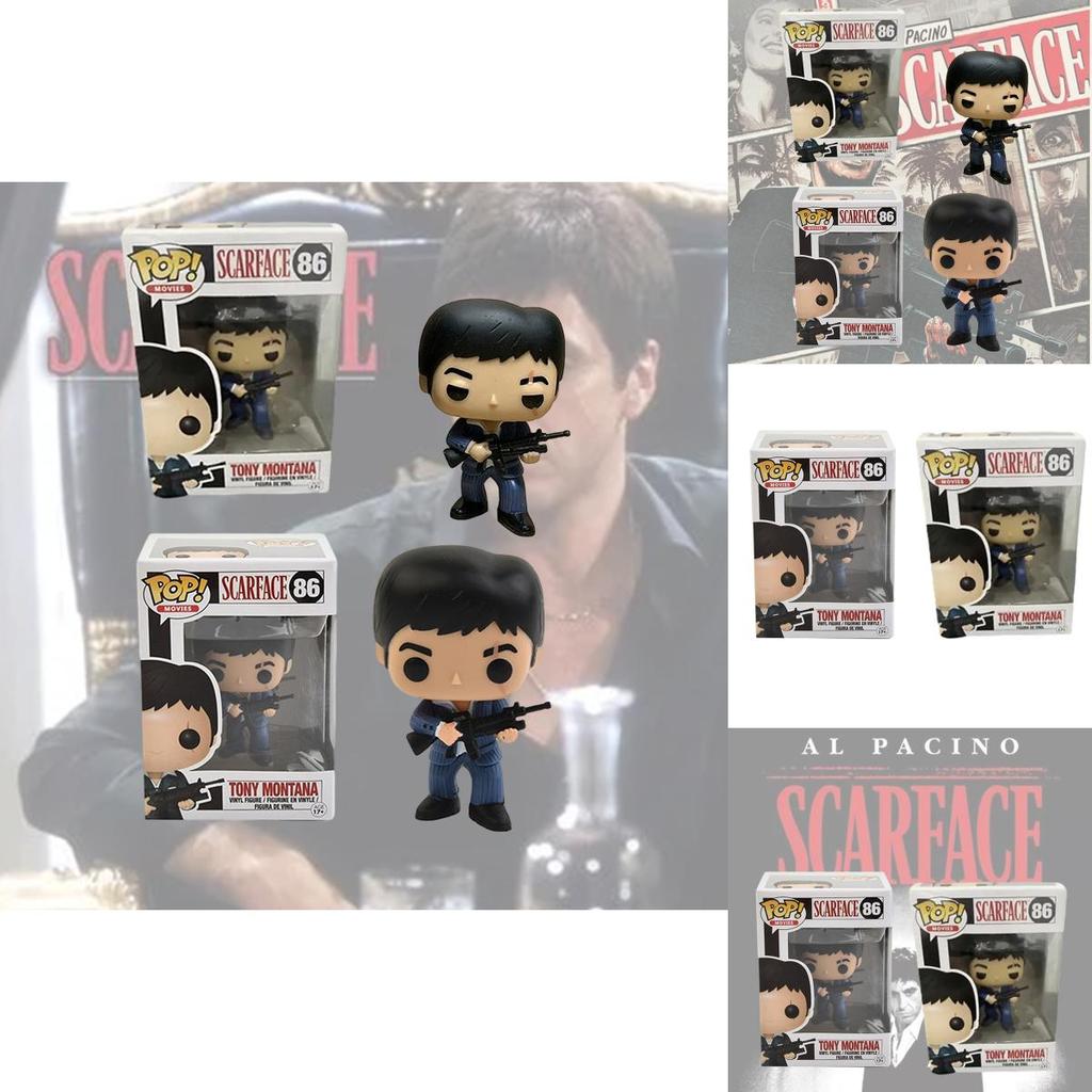  Tony Pop Montana Action Figure Scarface Toy With Box Movie Collection 
