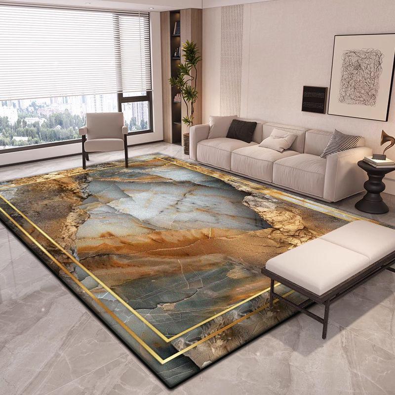 Tappeto Grande Astratto di Lusso per Soggiorno Decorazione Moderna Tappeti per Casa Antiscivolo Tappetini per Camera da Letto Salotto Facili da Pulire Tappetino Ingresso