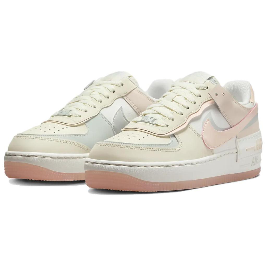 New Nike Air Force 1 Low Shadow Coconut Milk Crimson Tint Women's DZ1847-105