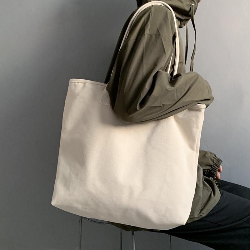 Large Capacity Canvas Bag Sports Shoulder Bag Simple Versatile Large Bag