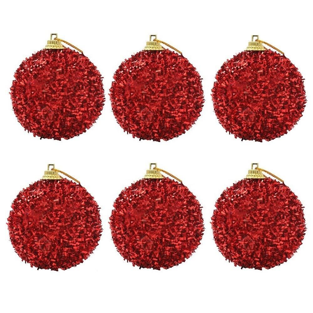 6Pcs Xmas Baubles Christmas Ball 6cm Xmas Tree Hanging Pendants  Xmas Decorations