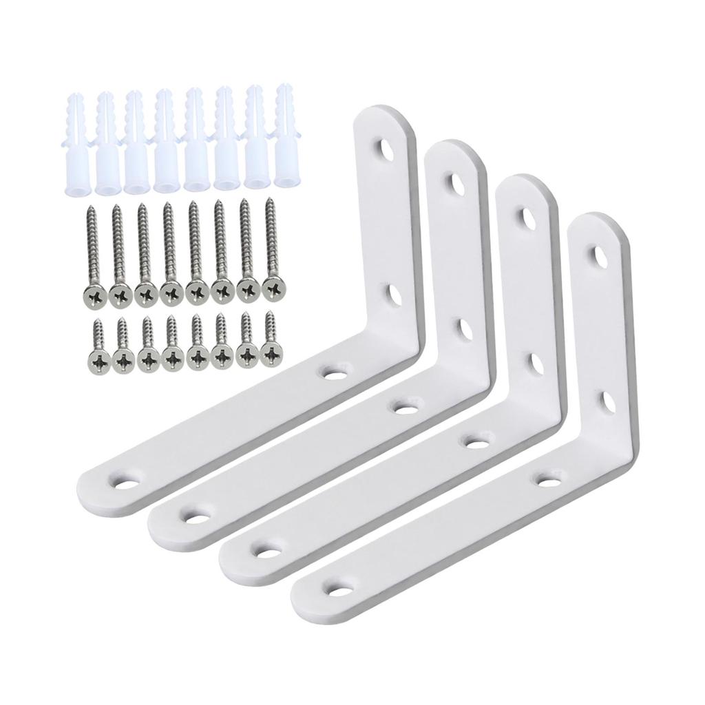 Wall Shelf Brackets for Home Organization - Set of 4