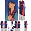 Elegant Mulan Traditional Kimono Dress Full Set For Halloween Party Cosplay