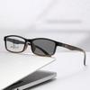 Men's Classic Gradient Square Framed Presbyopia Glasses Multifocal Distance & Near Photochromic Lens Reading Glasses 0 TO +4.0