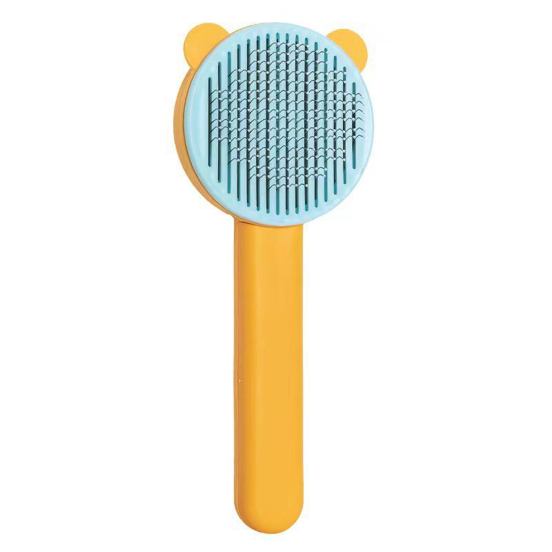 Cute Cat & Dog Deshedding Comb for Easy Hair Removal - One-Click Fur Cleaner