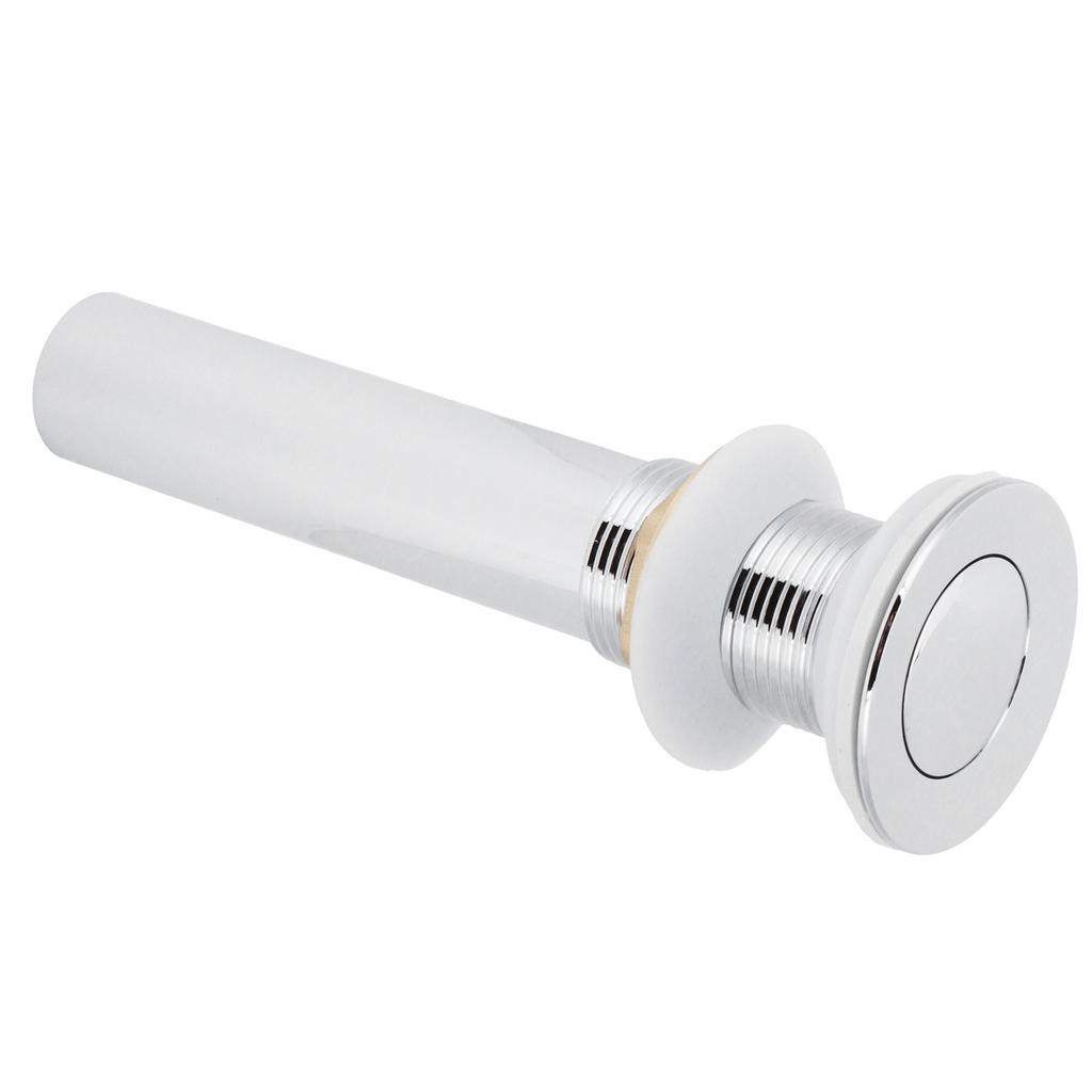 Basin Drain Sink Drain Stopper Electroplating Popup Drainer NonOverflow Bathroom Hardware(Electroplating Popup without