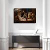 SnOwky Cats Playing Poker Funny Poster -dog Playing Pool Wall Art Picture Home Decor- Great Home Decor for Game Room or Man Cave - Awesome Gift for