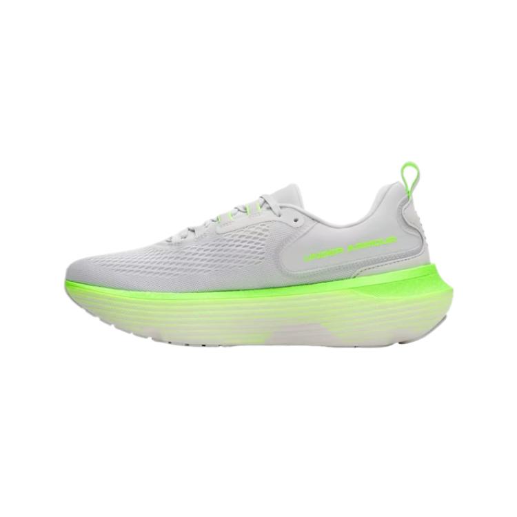 Under Armour Infinite Elite 2 Fashionable Versatile Simple Breathable Rebound Low-Top Running Shoes Men Sneaker White Green 3028169-024