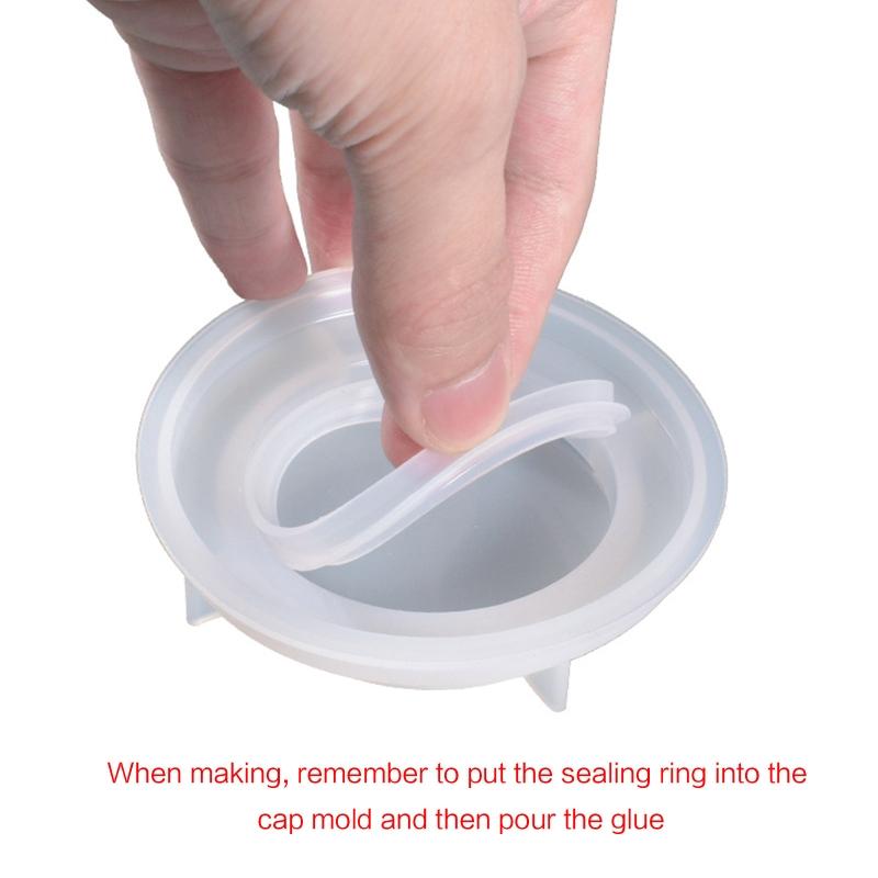 Storage Sealed Bottle Mold Jewelry Ring Box Mold Suitable for Soap Candle Holder Flower Pot Craft Diy Home Decoration