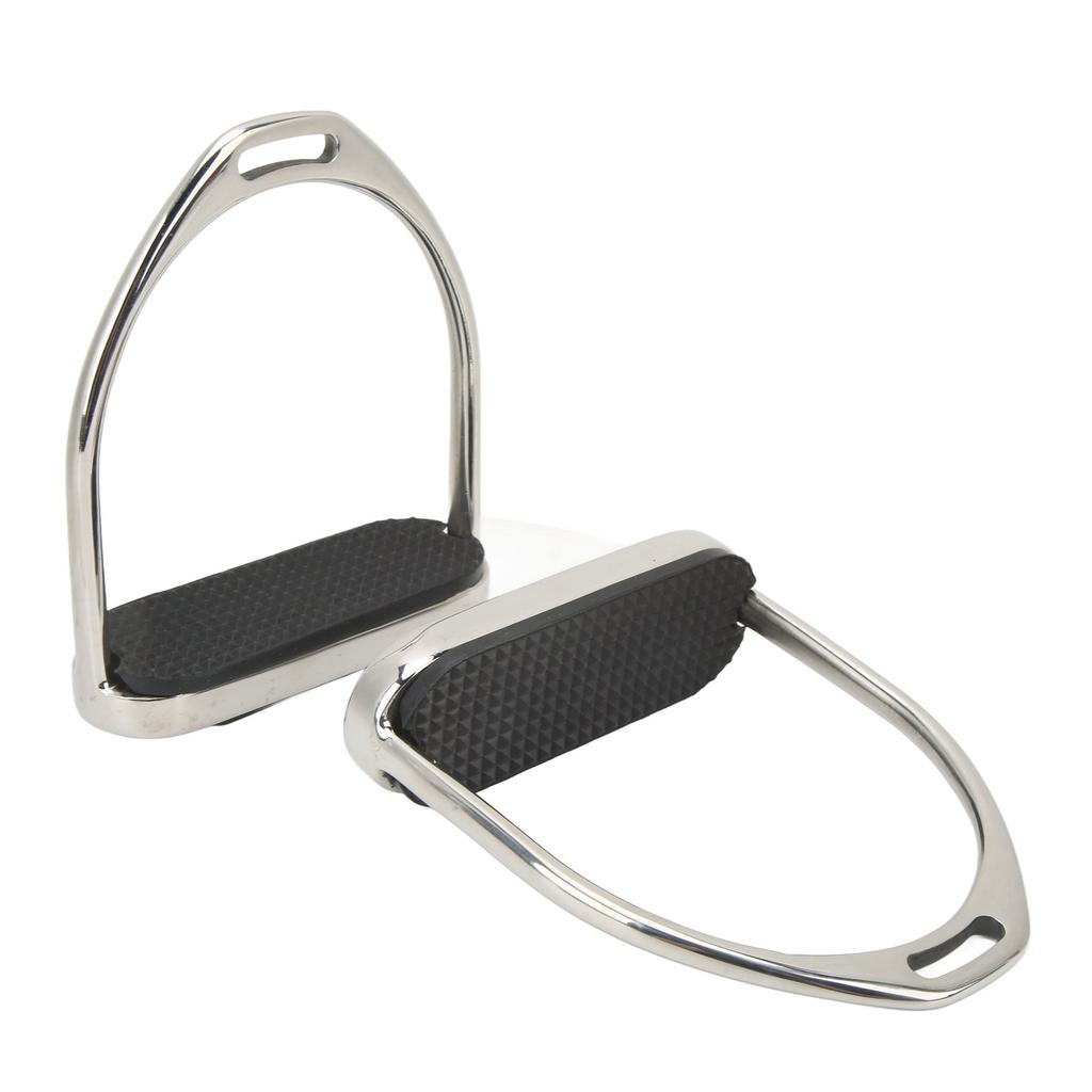1 Pair Stainless Steel Horse Riding Stirrups Anti Skid Horse Pedal Super Lightweight Equestrian