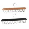 Wood Closet Organizer with 14/20 Hooks Underwear Hangers Universal Tank Top Hangers  for Home