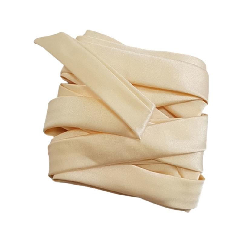 Eleganckie sznurowanie satynową wstążką do sukni ślubnej 110 cali długie zestawy sznurowania gorsetowego wstążka do sukni wymiana zamka błyskawicznego