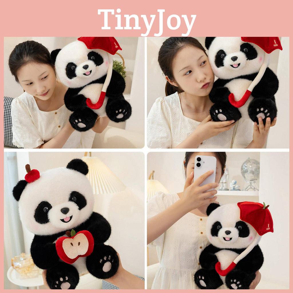 Umbrella Handheld Cute Panda Plush Backpack Doll Pp Cotton Filling