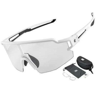 Photochrome Sport UV Verfärbung Innenrahmen Große Gläser Ultraleicht Photochrom Klares Straße Unisex [Gorix] Sonnenbrille, Gläser, Sonnenbrille,