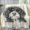 Portrait of a Puppy Throw Soft Flannel Throw Summer AC Blanket Lightweight Cool Nap Blanket for Sofa Bed Couch Travel