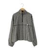 New ArrivalS Open Run Women S Check Pattern Half Zip Anorak Cotton Blend Sweat