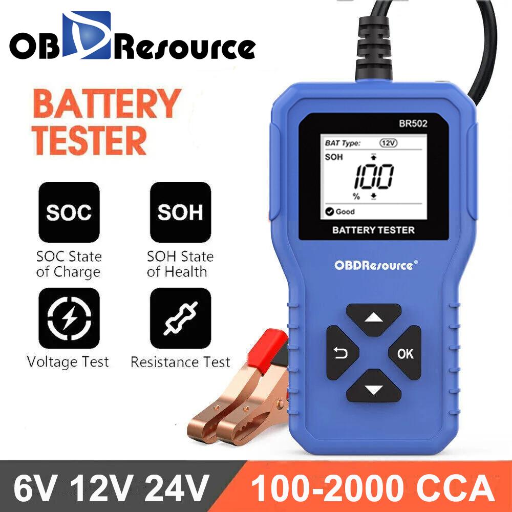 Car Battery Tester 100-2000 CCA Car Battery Tool 6V 12V 24V Car Battery Tester Car Battery Analyzer BM550 Battery Testing Tool