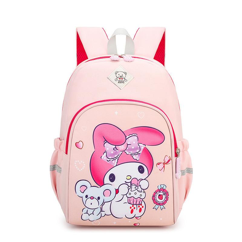 Adorable Oxford Cloth Kids Cartoon Dinosaur Backpack Perfect For Kindergarten Pink Rabbit