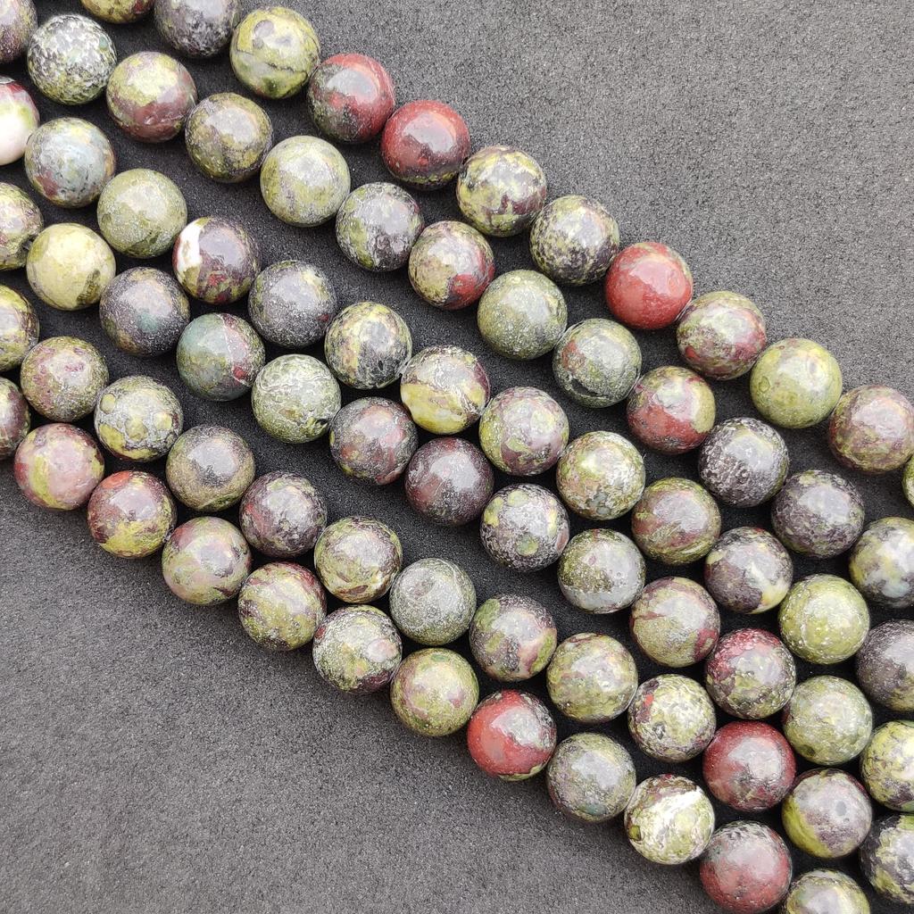 Natural Dragon Blood Jasper Beads, Natural Crystal Beads Stone, Gemstone Round Loose Energy Healing Beads, 6 MM 8 MM 10 MM Size Beads.