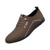 Men's 2026 Spring/Autumn Soft Sole Leather Slip-on Shoes: Non-slip, Wear-resistant, Breathable, Casual All-Season Style.
