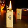High-end Creative Push-button Mechanical Automatic Ignition Metal Lighter  Gift Men's Cigarette Accessory