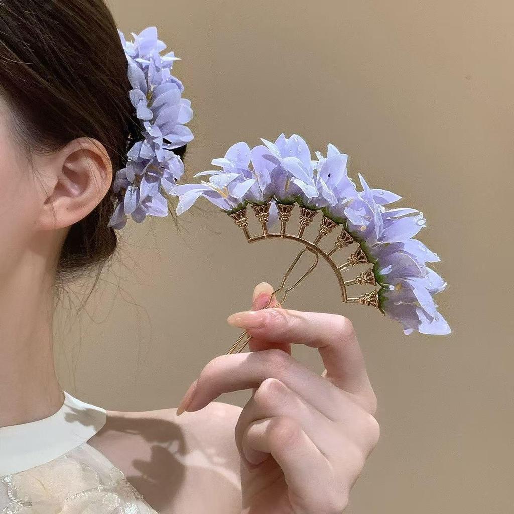 Sandalwood Women's Hairpin: Elegant Modern-Chinese Style Wooden Updo Stick