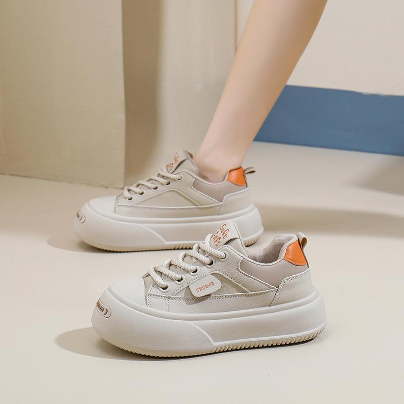 Weiße Schuhe für Frauen Neue Herbststudenten All-Match Casual Ins Fashion Schuhe Dicke Unterseite Fashion Sneakers