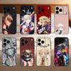 H-Himiko T-Toga Phone Case For iPhone 17,16,15,14,13,12,11 Plus,Pro Max,SE4Soft Silicone Black Cover