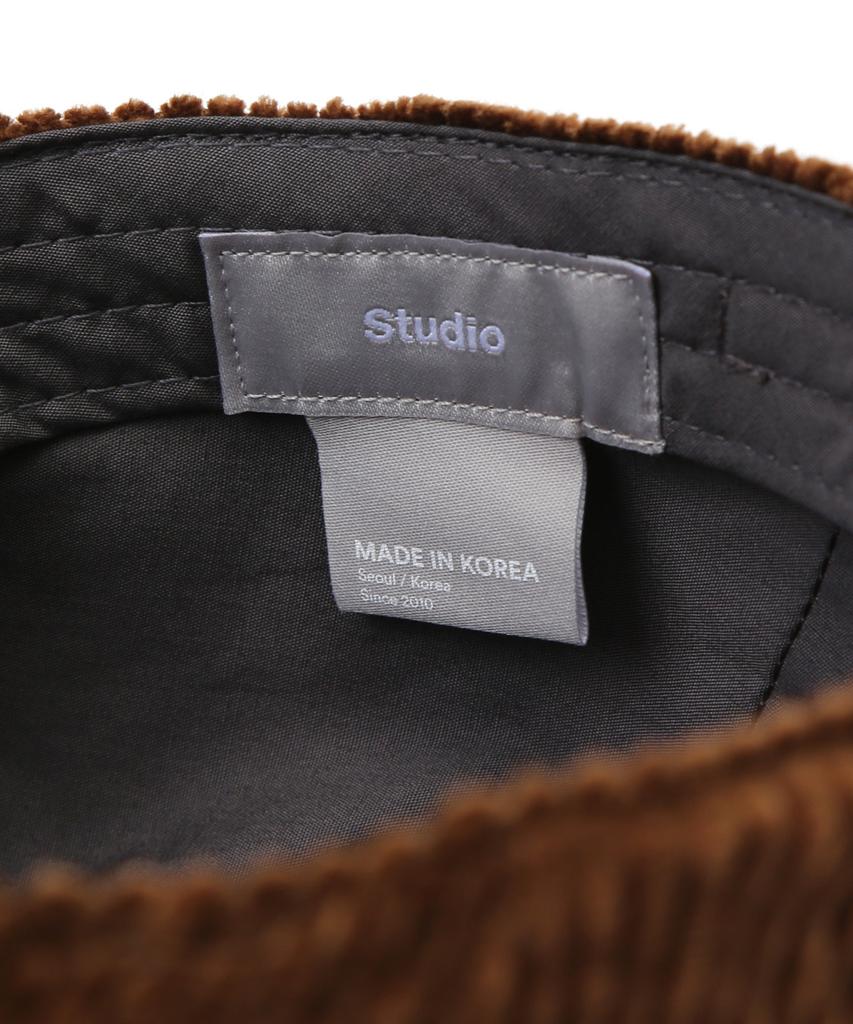 Eondeokeonteulolseutyudio Corduroy Hunting Cap Drive Hunting / Wave Cord / Br
