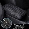 Universal Car Armrest Pad Cover Center Console Box Cushion Mat Protector Black