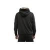 adidas Športová mikina s kapucňou a zipsom s potlačou loga pre mužov Čierna FH7754
