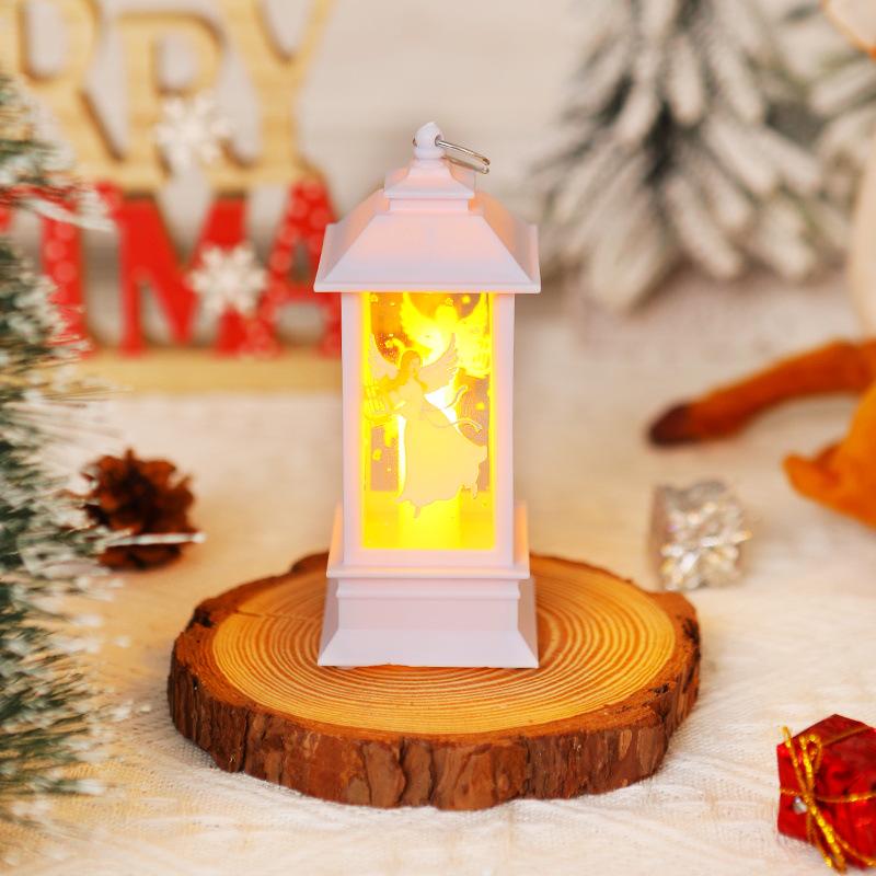 Santa Claus Christmas Lantern Candle Holder Night Light