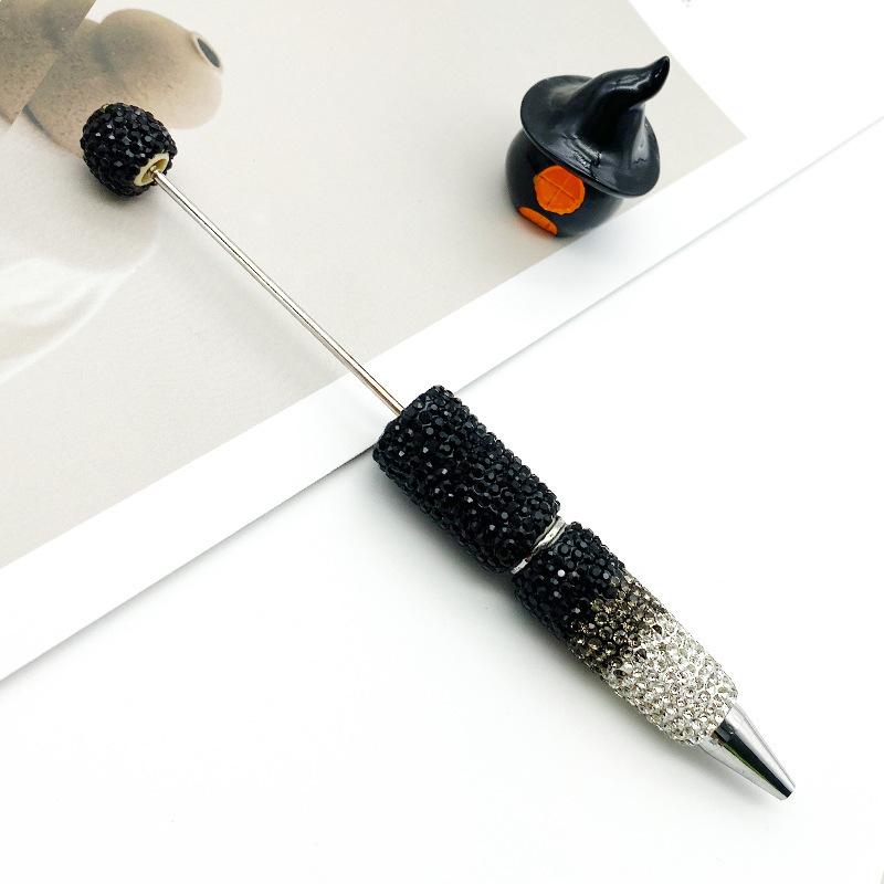 Full Rhinestone Bead Pen DIY Handmade Crystal Ballpoint Multi Color Student Gift Stationery